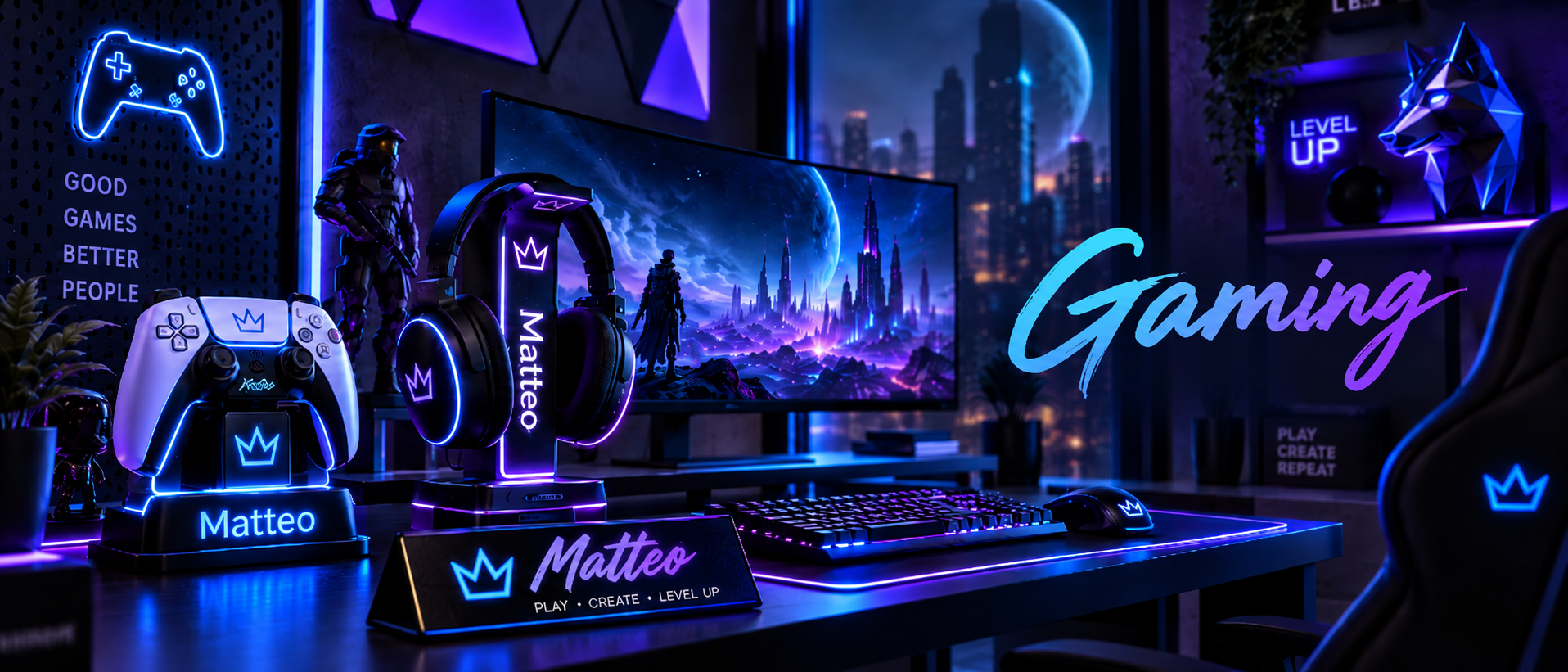 Créations gaming personnalisées CreaHome3D - Matteo